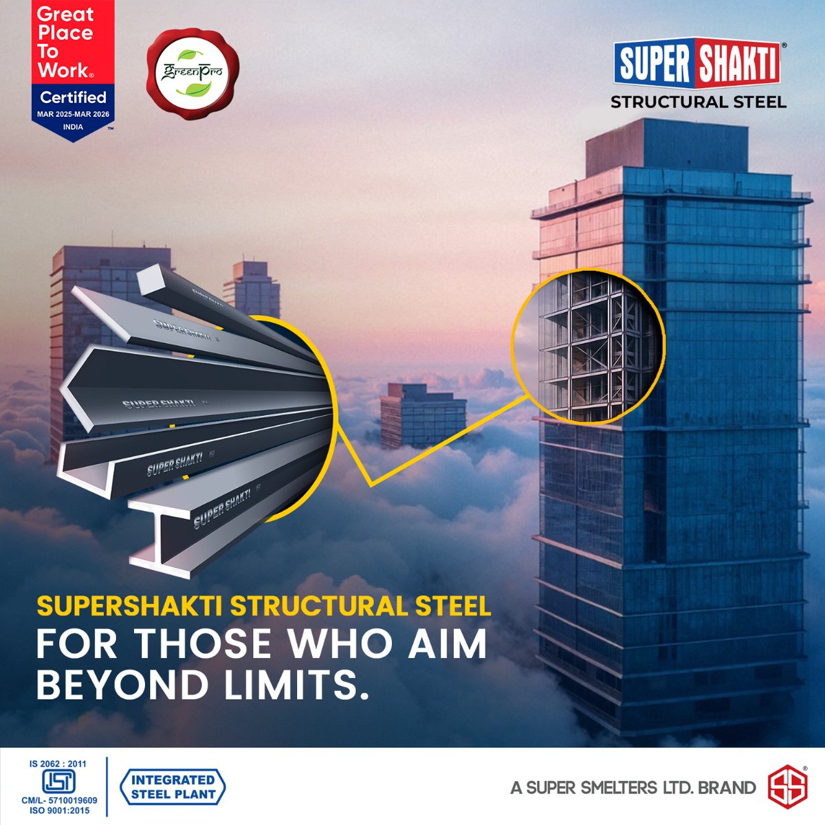 Supershakti_'s tweet photo. Beyond Limits. Beyond Ordinary.
Supershakti Structural Steel — Built for Visionaries.
#construction #constructionlife #contractor #steel #Steel #SuperSmelters #SuperShakti #BuildWithStrength #StructuralSteel #SkylineReady https://t.co/QnVUd8KSYR