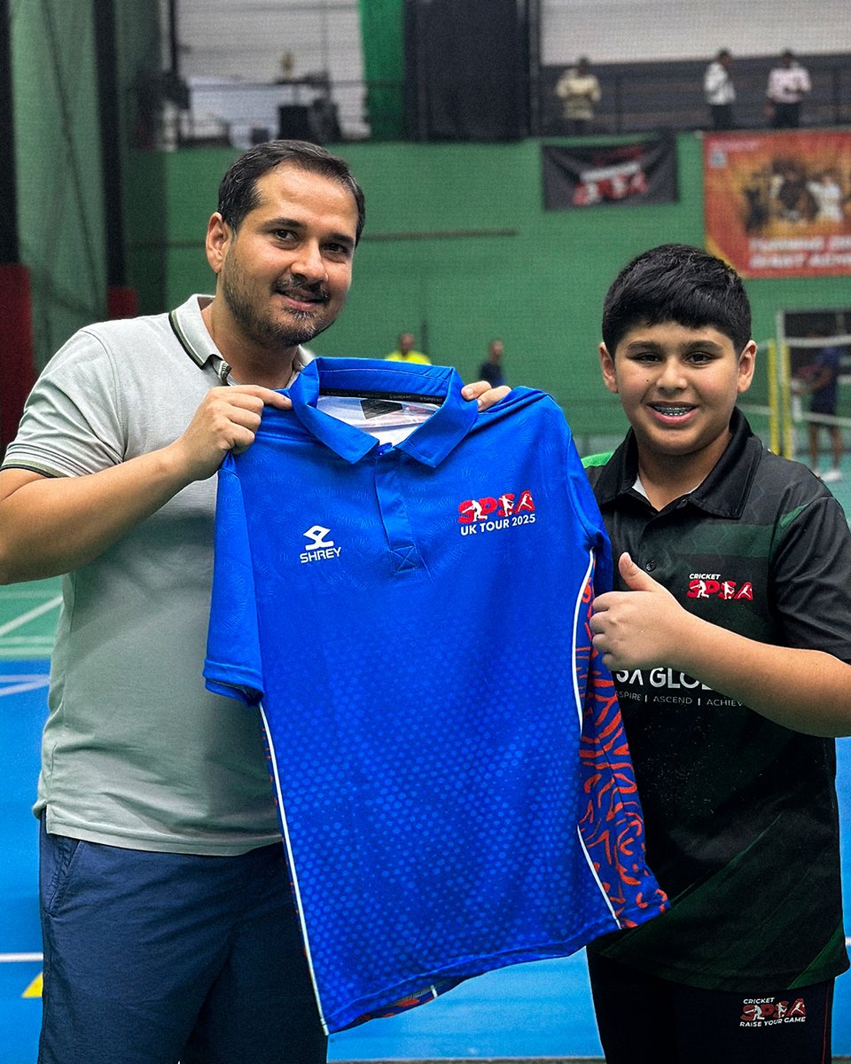 On tour and unstoppable! 🇬🇧🔥 SPSA UK Tour teamwear by Shrey – where performance meets pride. Ready to take on every challenge in true style. 💪 #TeamSPSA #ShreySports #OnTourInStyle #CricketGear