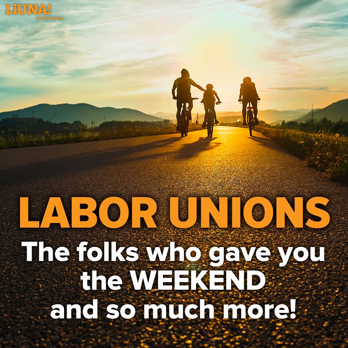 It’s #Friday—weekend’s in sight, and you can thank #unions for that.

Unions, like #LIUNA fight for EVERY worker—no matter your race, gender, or age—because a better life isn’t a privilege, it’s a right!

We’re building POWER. We’re growing STRONGER. We’re marching to ONE
