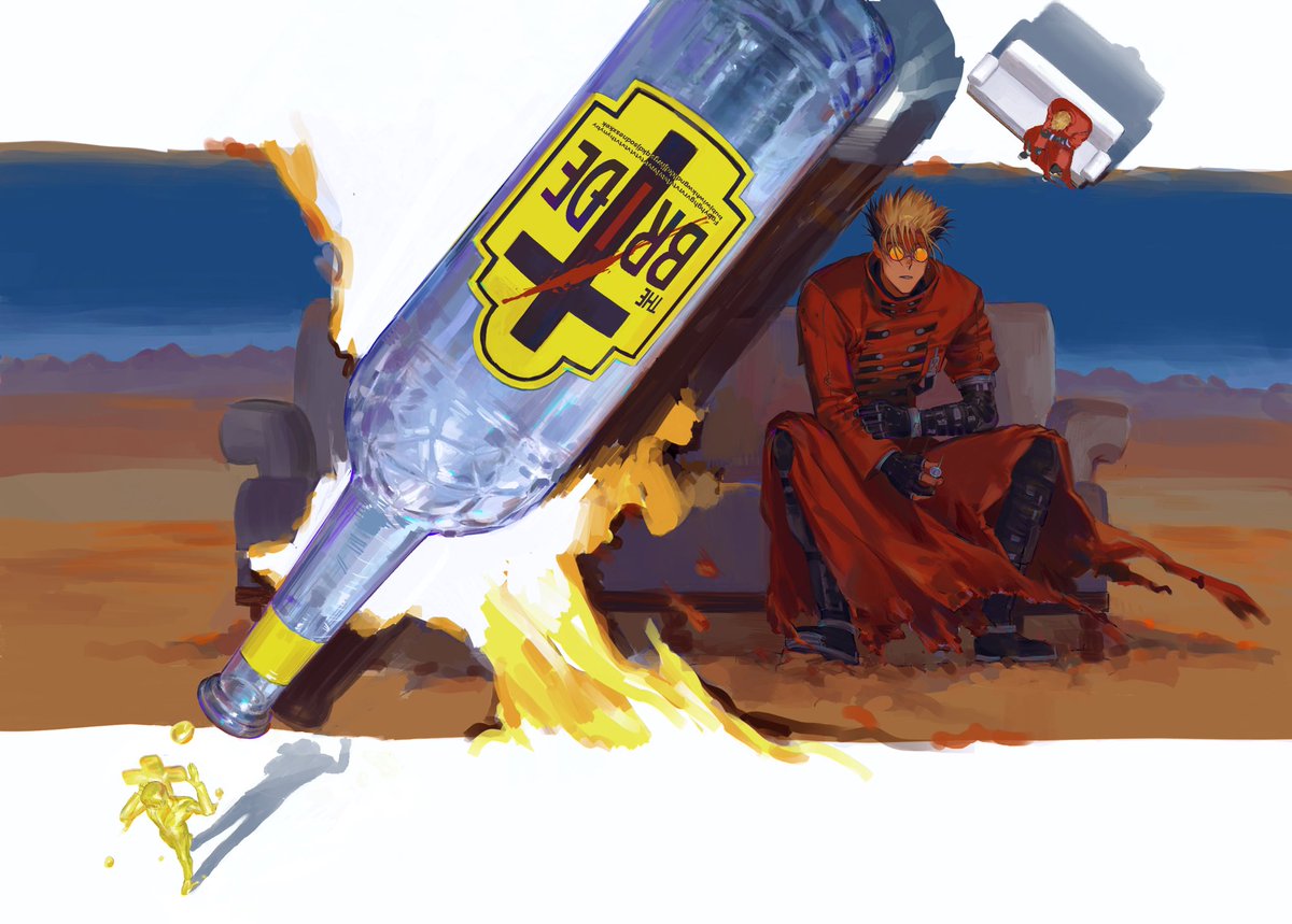 さよなら 君だけは，
微笑んで  ずっと
 #vashwood #台牧 #trigun