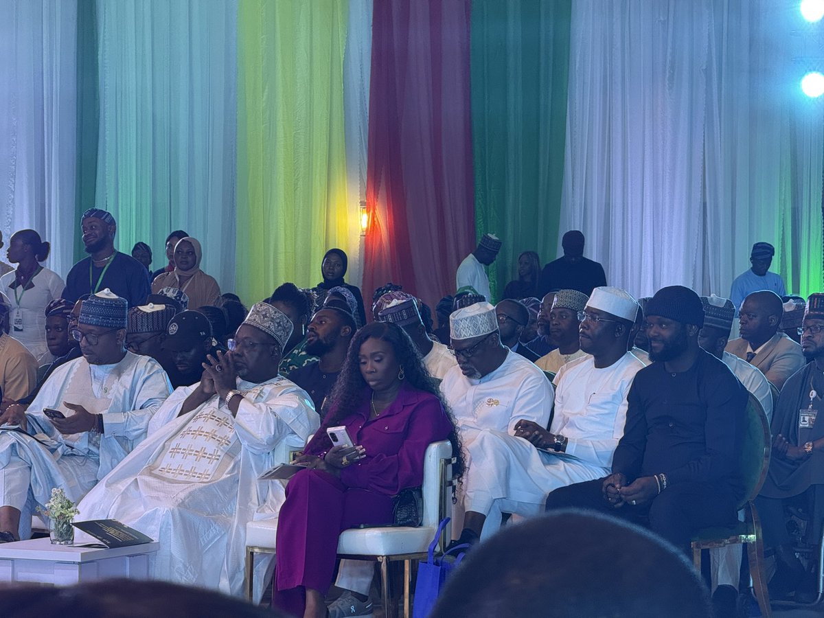 President Bola Tinubu at the #DigiMediaSummit2025 happening live at Banquet Hall, Aso Villa