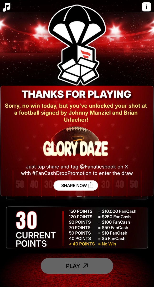 DanCuffe's tweet image. Play the #FanCashDropPromotion today

 fanatics.onelink.me/5kut/p6fykbjo