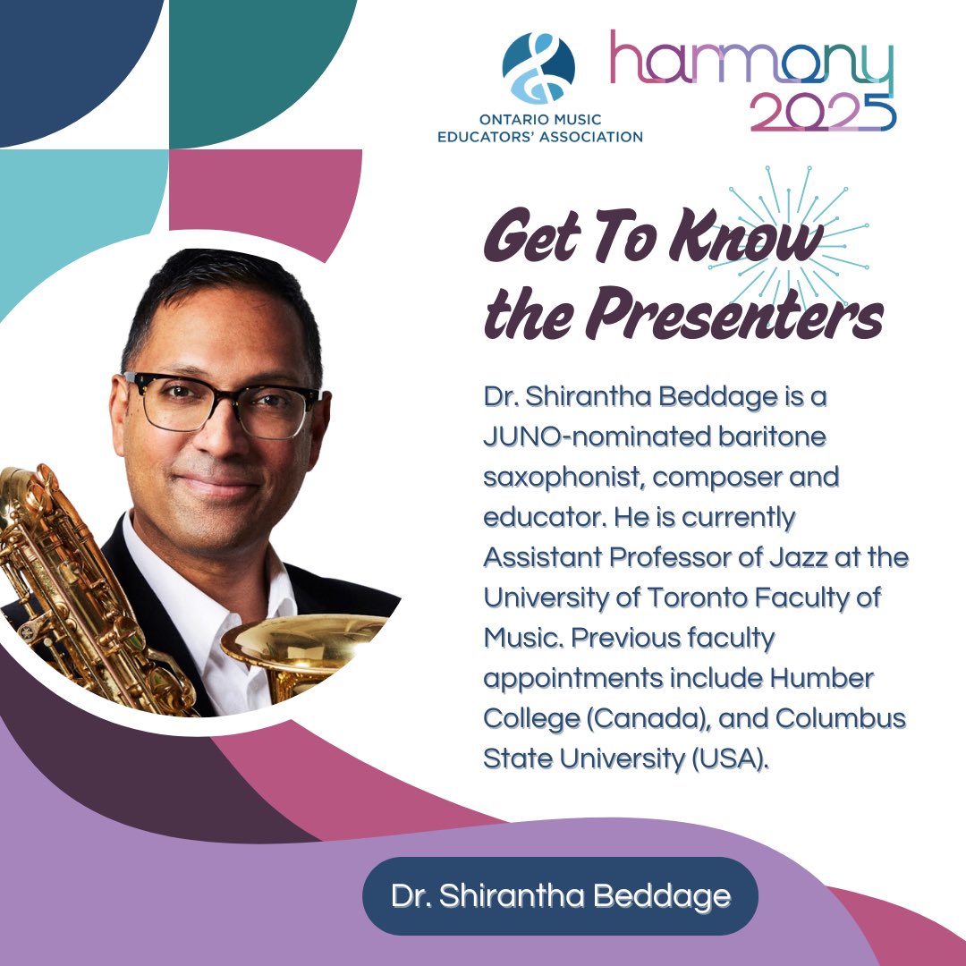 Get to know our Harmony 2025 Presenters!
And, take advantage of earlybird savings on OMEA Harmony 2025 by registering today. Then share this with a friend!
omea.on.ca/events/harmony…
