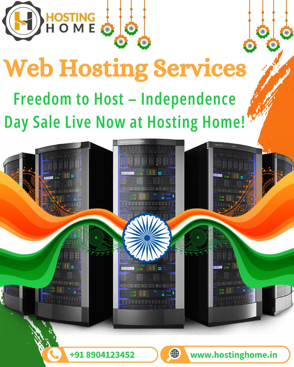 Hostinghome1's tweet image. Independence Day Hosting Deals Are Live – Only at Hosting Home.
visit us
hostinghome.in
contact us
+91-8904123452
#hostingweb #websitehosting #hostingservice #host #websites #hosting #webhosting #webhostingservices #independencesale #freedomsale #salealert #hostinghome