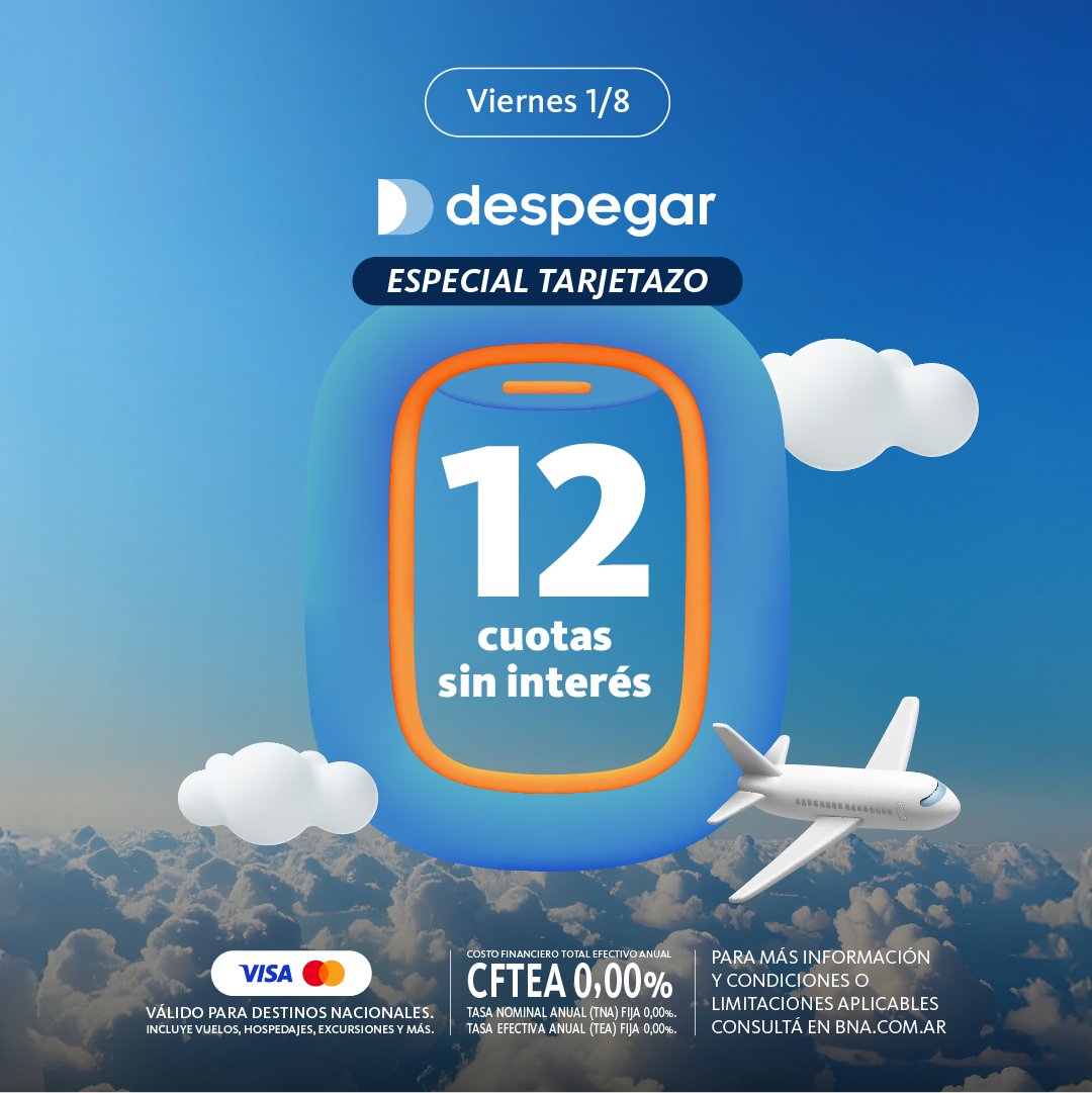 ¡Solo por hoy! Viajá por el país con esta promo exclusiva 🇦🇷 Más info acá > bit.ly/46E15Xs