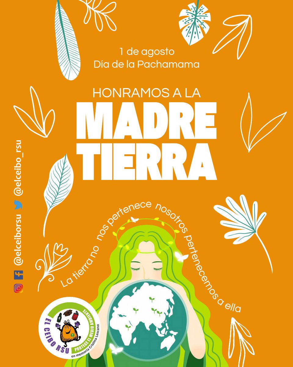 Pacha significa “tiempo y espacio” y Mama representa el arquetipo materno. Entendemos entonces que esta tierra, y cada elemento que la compone, nos cobija, nos alimenta y nutre con amor, como una madre.

Desde el Ceibo les deseamos ¡Feliz día de la Pachamama!

#diadelapachamama