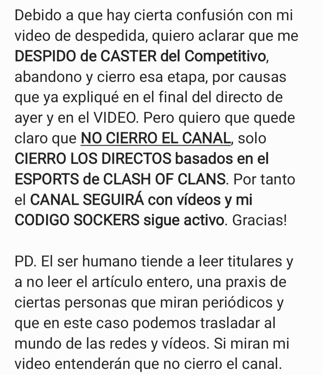 Comunicado OFICIAL de SOCKERS
📢📢📢‼️