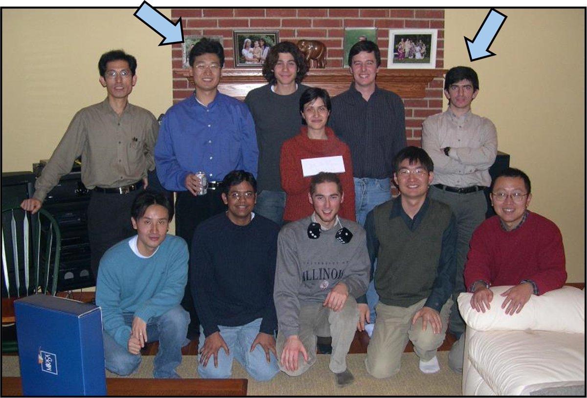 Reliving some olden times – separate visits during July to our labs here at <a href="/NorthwesternU/">Northwestern</a>  by two of the original cohort of PhD students to join our group in 2003, shortly after I arrived from Bell Labs to set up shop at the <a href="/BeckmanIllinois/">Beckman Institute at Illinois</a> and the <a href="/UofIllinois/">University of Illinois</a> . A picture at