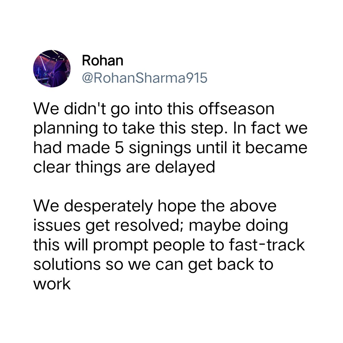 AnkanGhosh29's tweet photo. 🚨 UPDATE 🚨🟣⚫

Odisha FC owner Rohan Sharma confirms the club hasn't shut down.operations are now on hold until issues are resolved. @OdishaFC

 #indianfootball #OdishaFC https://t.co/htcV6dGY2w