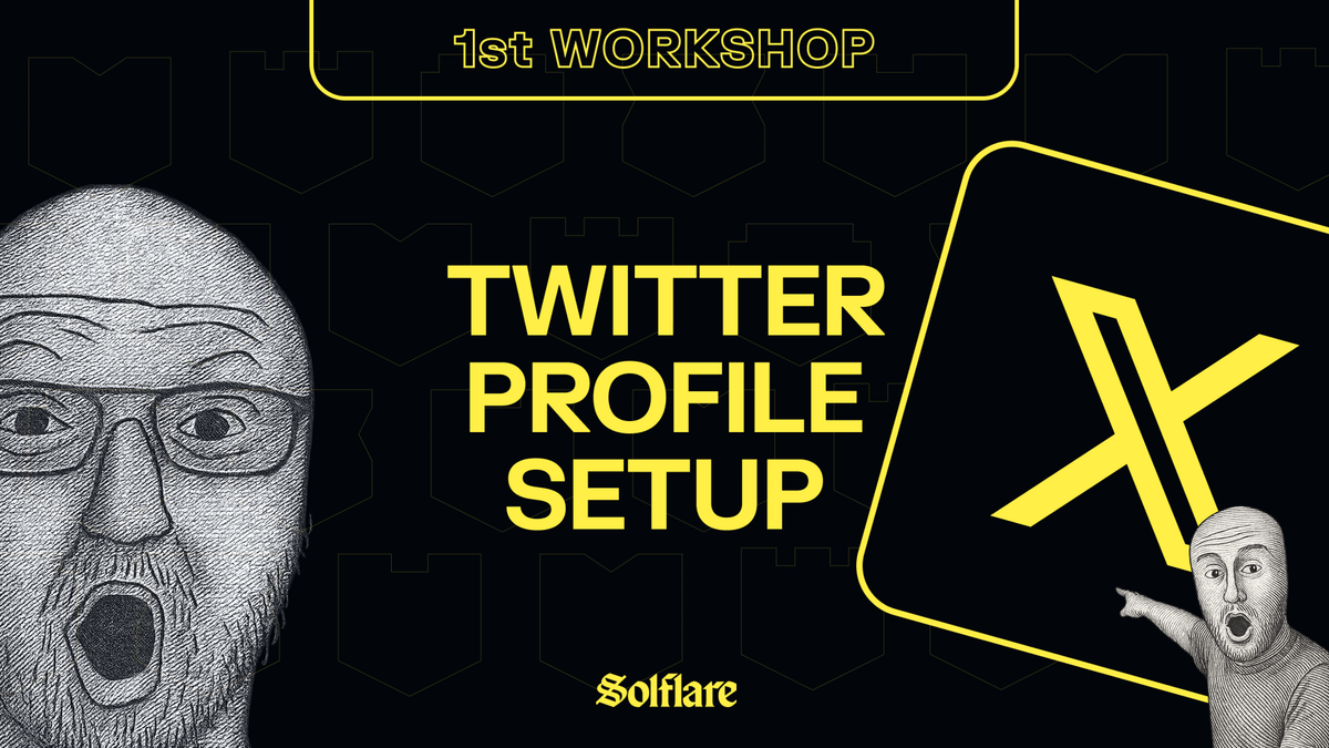 Solflare - The Solana Wallet (@solflare) on Twitter photo Workshop #1 - 𝕏 Guide: Profile Setup 🔑
In this workshop, <a href="/MakySOL_/">Maky | Solflare 🧢</a> explores how to set up your Twitter profile to attract the right audience and opportunities in Web3:
- Choosing your handle
- Selecting a strong PFP
- Structuring your bio
- And more
Anyone building a Workshop #1 - 𝕏 Guide: Profile Setup 🔑
In this workshop, <a href="/MakySOL_/">Maky | Solflare 🧢</a> explores how to set up your Twitter profile to attract the right audience and opportunities in Web3:
- Choosing your handle
- Selecting a strong PFP
- Structuring your bio
- And more
Anyone building a