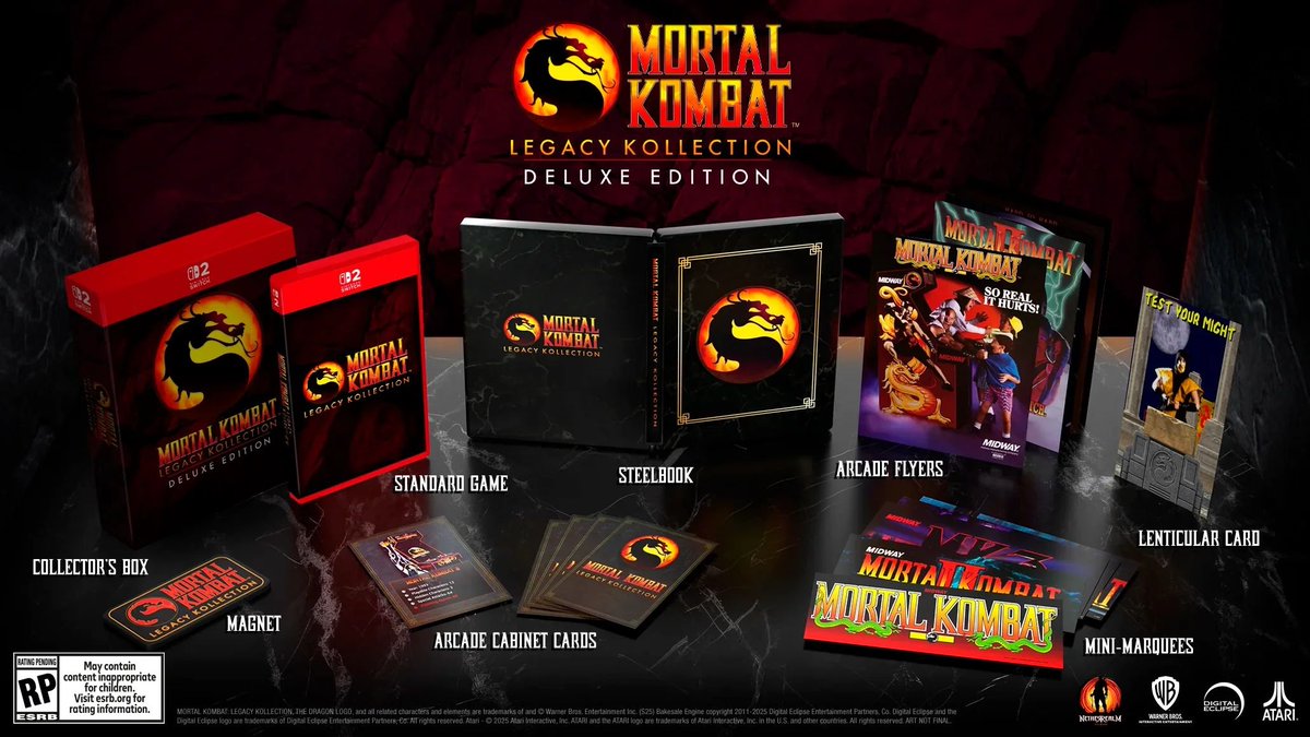You can now pre-order all of the physical versions of Mortal Kombat: Legacy Kollection at Atari.com.