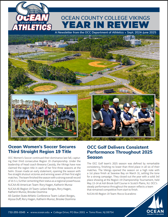 As our fall 2025 season fast approaches, take a look back at the year that was, with the 2024-25 Ocean County College Vikings Year in Review! 
Full story: occvikings.com/multimedia/006…