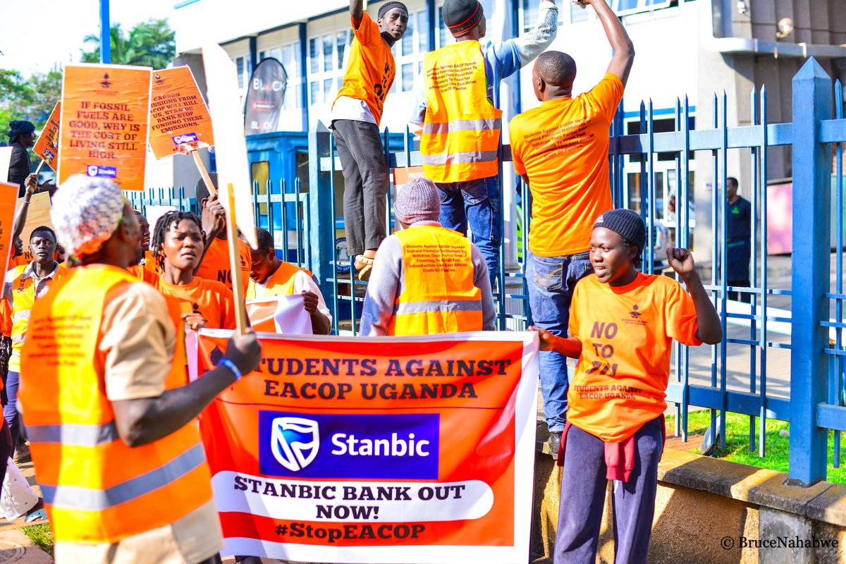 civilresistanc's tweet photo. Court Update: The Magistrate at Buganda Road Court has immediately remanded our brave 10 members to Luziira Maximum Security Prison untill 18th August 2025 on trumped up charges of Common Nuisance for engaging in a peaceful protest march against EACOP.
#Boycotstanbicbank https://t.co/mQre6oMuZH