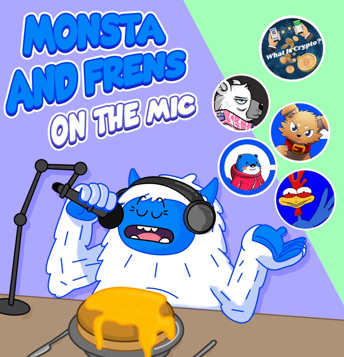 We are firing up the mic for our first installment of "Monsta &amp; frens on the Mic"

Join us for some great conversation with our guest host <a href="/MattyBoi9619/">What Is Crypto?</a>  who will be joined by <a href="/TEENSONACID/">TEENSONACID</a>, <a href="/BasedBOBR/">Based BOBR</a>, <a href="/benionbase/">BENI 🐕 Base</a> &amp; <a href="/BockonBase/">Bock</a>

See you there Monstas! 🗣️🎙️