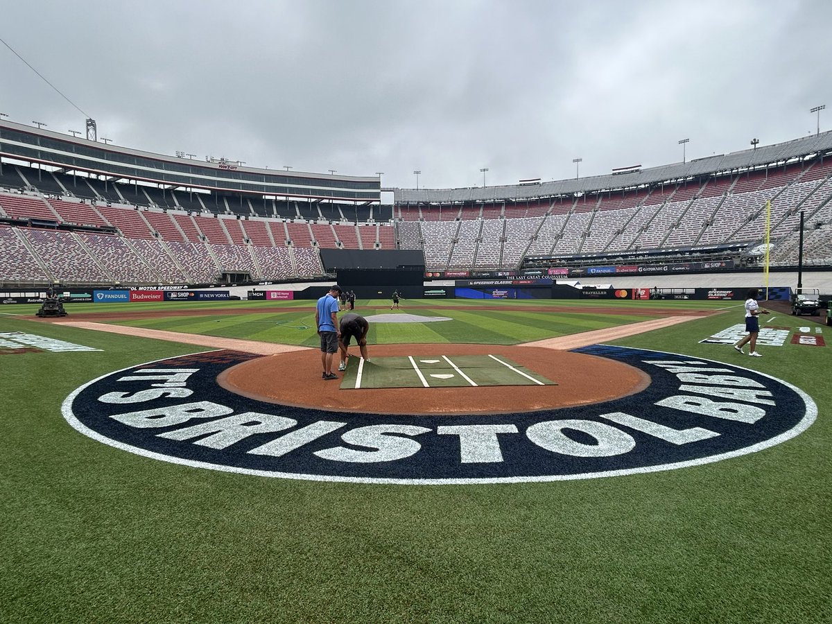 View from home plate at the Speedway Classic.