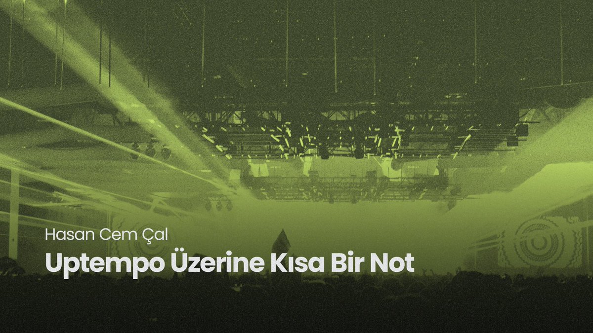 “Nasıl ki hard techno EDM’in, gabber da hard techno’nun yerini aldı, gabber’ın yerini alan da uptempo’dur.”

Hasan Cem Çal’ın yeni elektronik müzik janrlarından biri olan uptempo’yu farklı yönleriyle tahlil ettiği metni yayında.
noesiscollective.com/uptempo-uzerin…