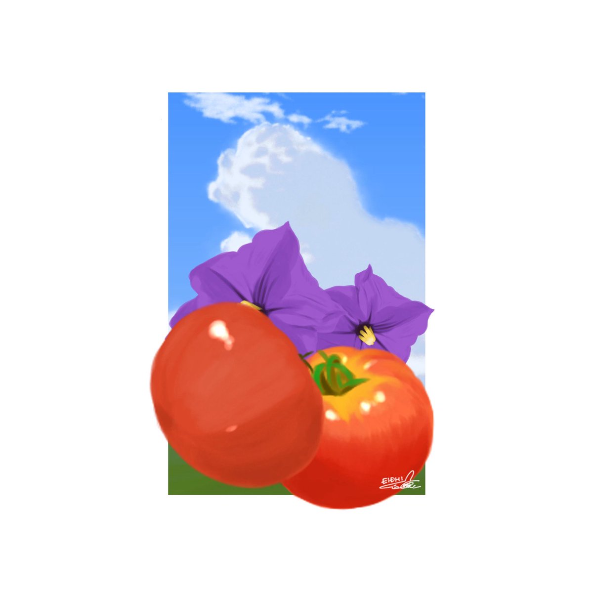 __ei__dhi's tweet photo. 2025年8月の壁紙&amp;カレンダー配布🍅☁️

◯ご利用の際
フォロー、♡、RPお願いします！！

※個人利用の範囲でご利用下さい

#カレンダー #壁紙配布 #イラスト https://t.co/mL9c8OSAda