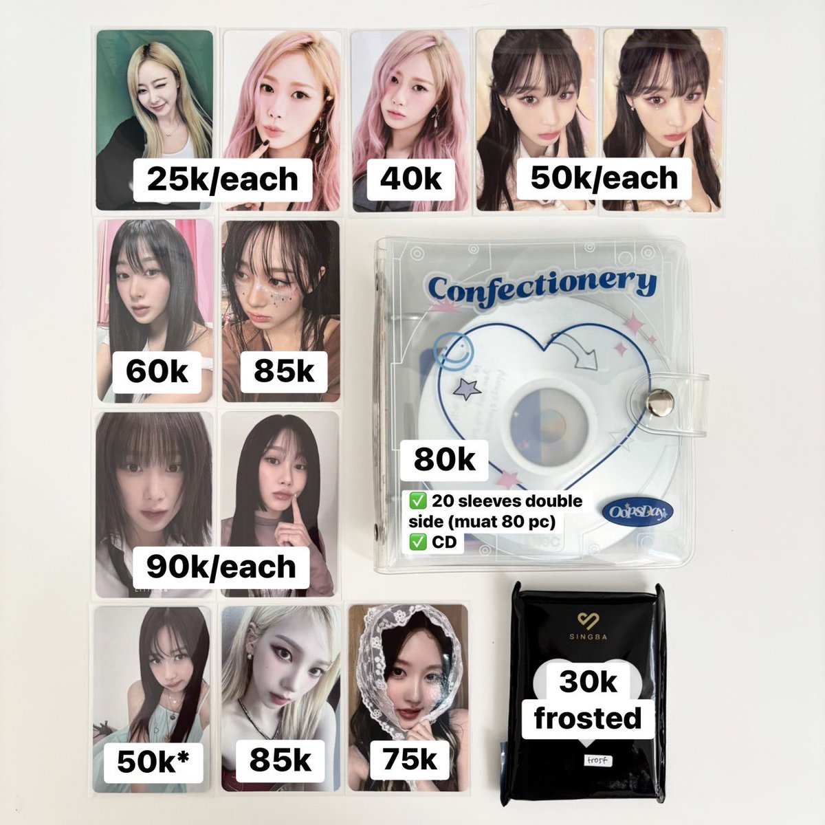 wts want to sell 🛒.ᐟ
— aab photocard aespa

💸 price inc all, dom bekasi
⭐️ good condi
❌ sensi buyer
✅ splitpay/full co

dm for more details ♡

# pc karina winter giselle ningning gaeul ready ina spicy drama armageddon whiplash potd kms pob tc sg25 either&amp; qq oopsday singba