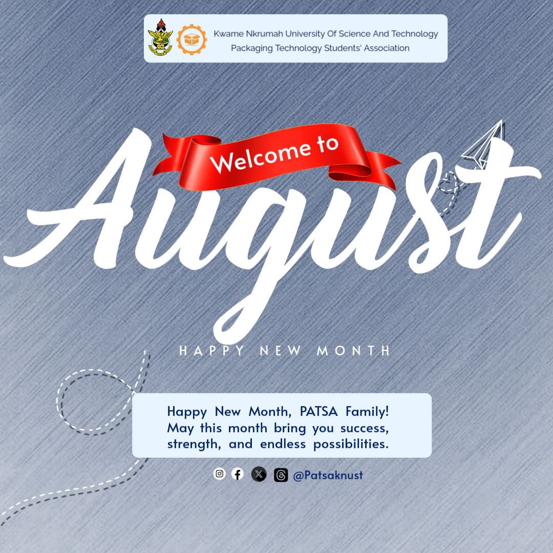 Happy New Month, PATSA Family! May August bring you success, strength, and endless possibilities.