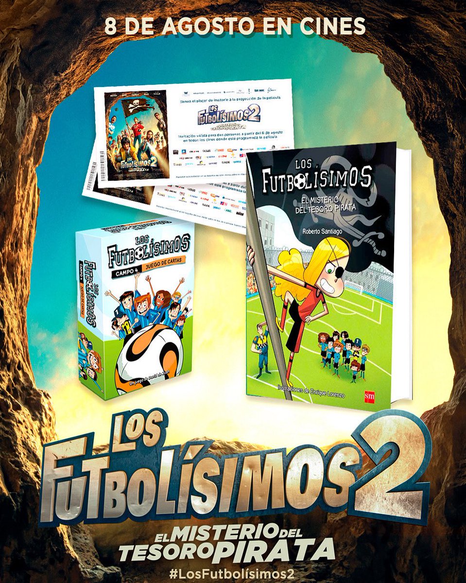 Para celebrar que LOS FUTBOLÍSIMOS 2 se estrena el 8 de agosto, sorteamos 3 entradas dobles para verla en el cine. Para participar:
⚽️ Sigue a <a href="/Adicine_es/">Adicine</a> y @Filmax
⚽️ Etiqueta a quien quieras
⚽️ Hasta el 04/08
⚽️ #LosFutbolísimos2