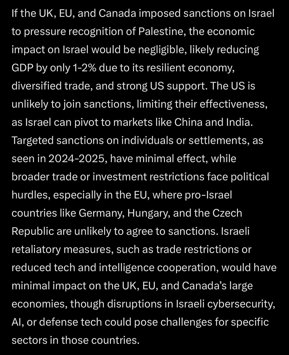 As suspected. The dhimmi ‘governments’ of the UK, France, and Canada can do nothing to force Israel to accept their ‘Palestinian state’, and will face repercussions themselves if they try. Literally toothless. Start annexing, Abu Yair.