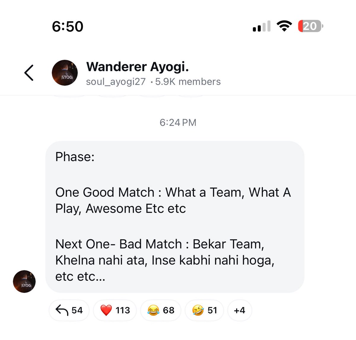 ayushdu____bey's tweet photo. Is baare me kya bola jaye 1.5 saal se performance to sab dekh hi rhe PS: main koi agenda peddler nhi hu na RR karne wla https://t.co/C7l0URVydP