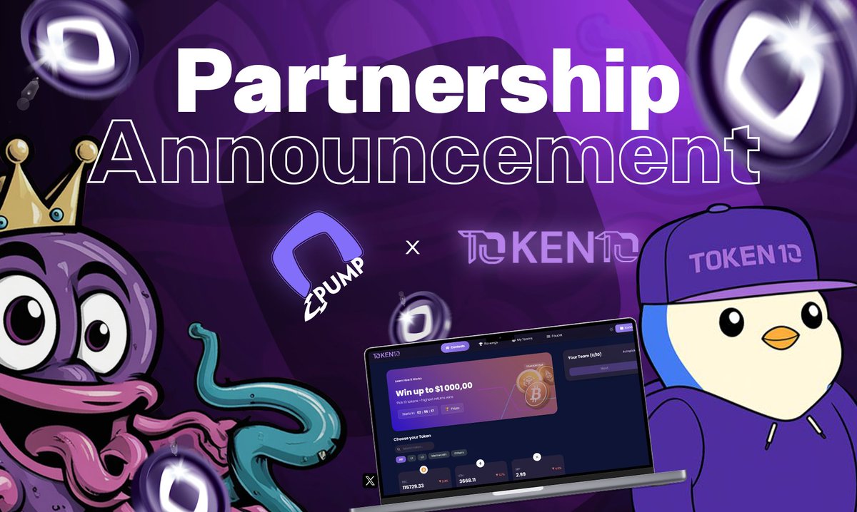 👀MonadPump x <a href="/Token10XYZ/">Token10</a> — PARTNERSHIP ANNOUNCEMENT

👾Crypto used to be raw. Wild. Emotional.
Each green candle sparked debates. Trading felt like war rooms, not Excel sheets.
We miss that chaos - and Token10 brings it back. Big time.

1 dollar. 10 tokens. 4 hours of