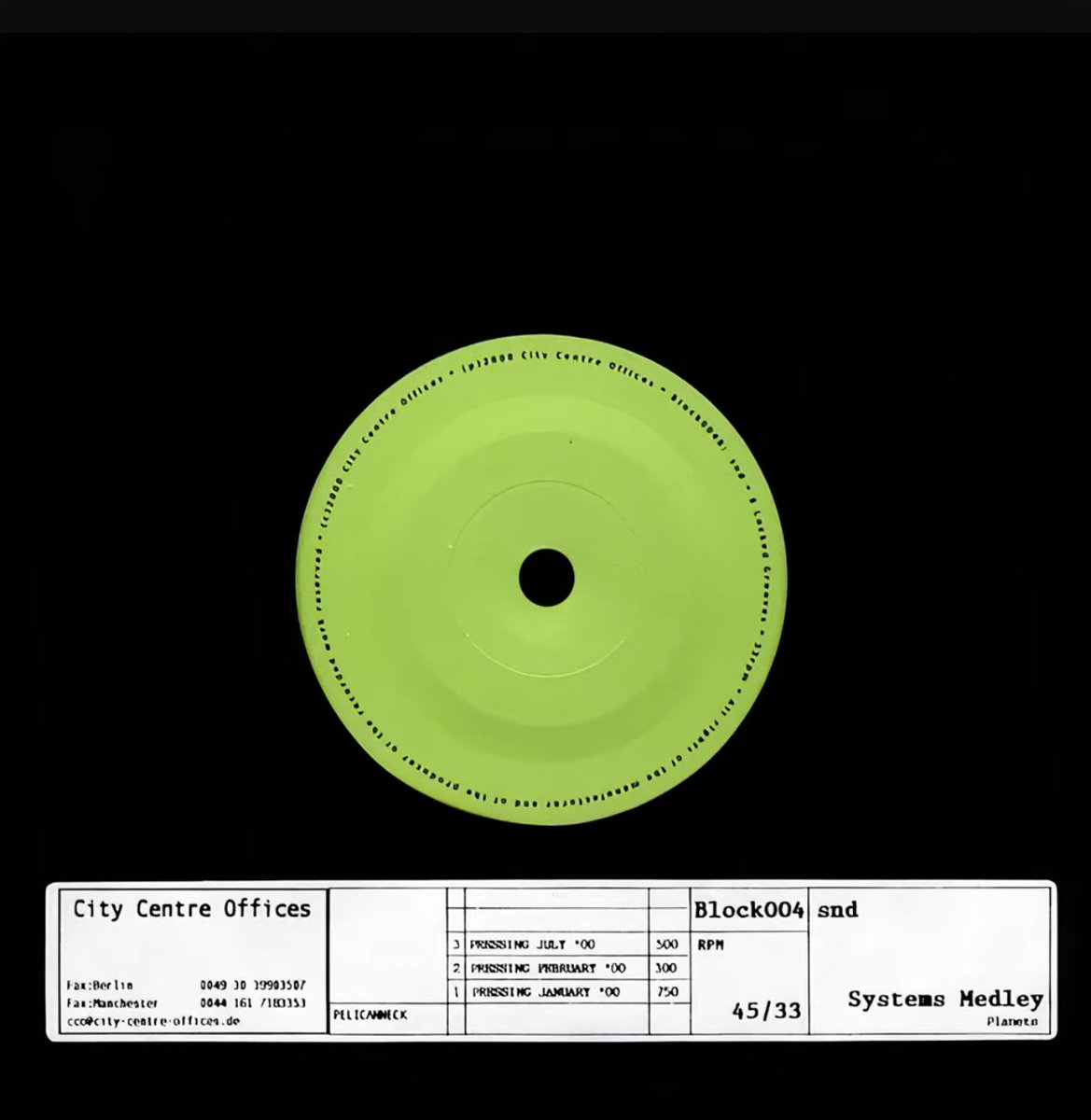 one of the first records we ever pressed up, July 2000

youtube.com/watch?v=I_p4Go…