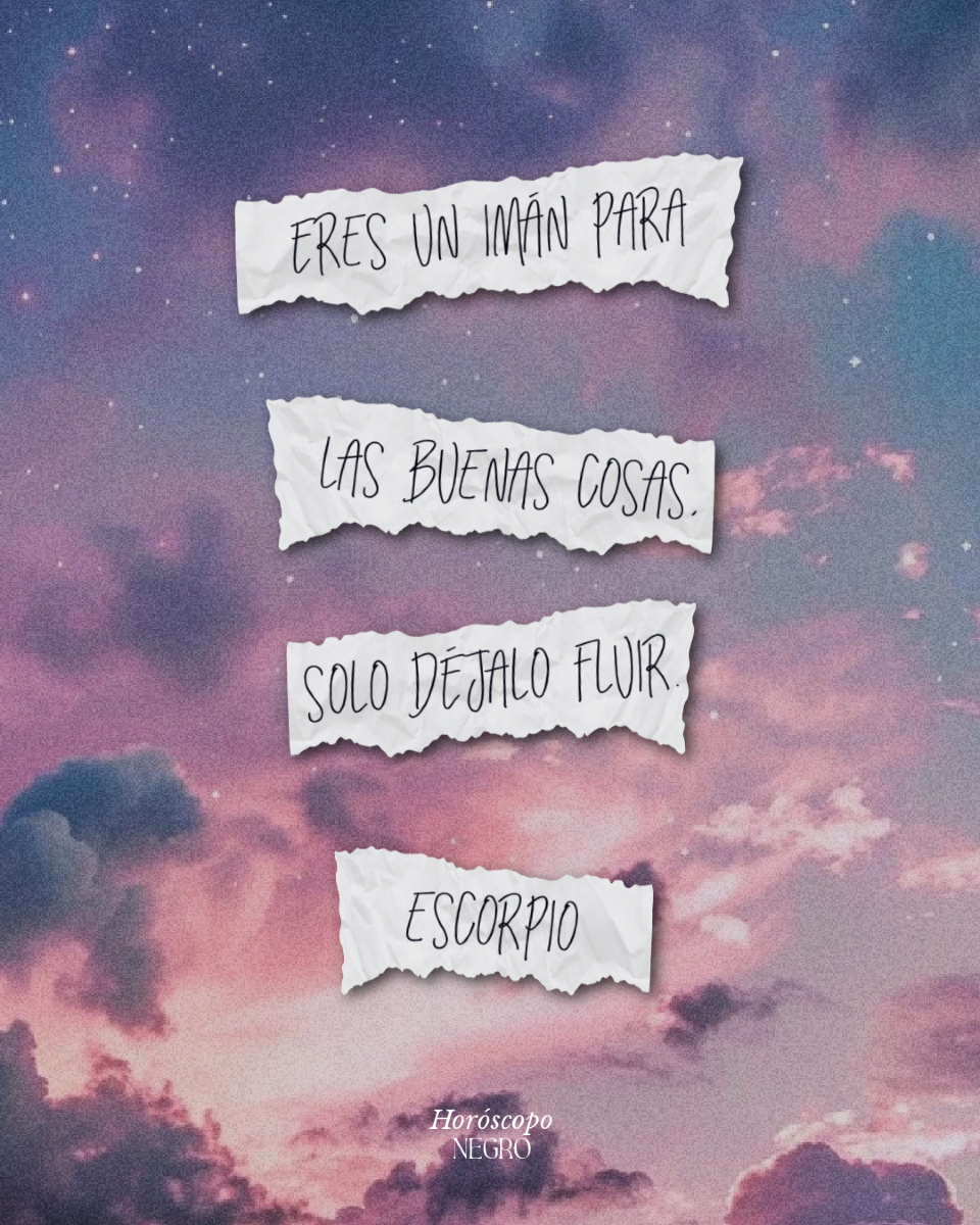 Apunta muy bien este consejo, Escorpio 🖤