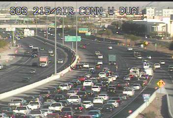 *TRAFFIC ALERT* (6:30a) - Crash affecting 215W past the Airport Connector. (Pic RTC/FAST)