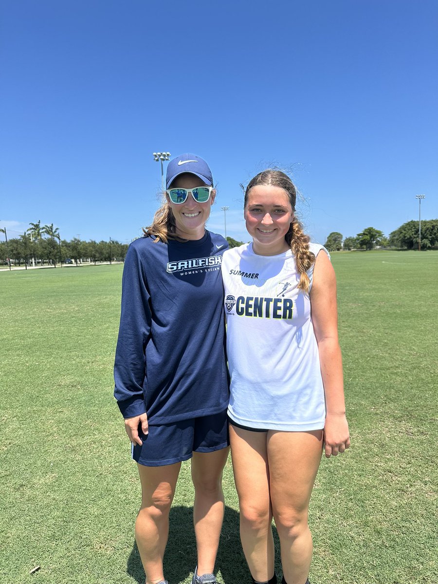 Thank you to <a href="/stephcradd/">Stephanie Cradduck</a> for the camp this week. Enjoyed visiting campus and playing with <a href="/SailfishWS/">PBA Women's Soccer</a> 
<a href="/ImYouthSoccer/">ECNL/GA/Recruiting/College Soccer</a> <a href="/CoachGusMota/">Gustavo Mota</a> <a href="/CollegeSoccerID/">College Soccer ID</a> <a href="/TopDrawerSoccer/">TopDrawerSoccer</a> <a href="/TheSoccerWire/">SoccerWire</a> <a href="/PrepSoccer/">Prep Soccer ⚽️</a> <a href="/ahfcsoccer/">Albion Hurricanes FC</a>