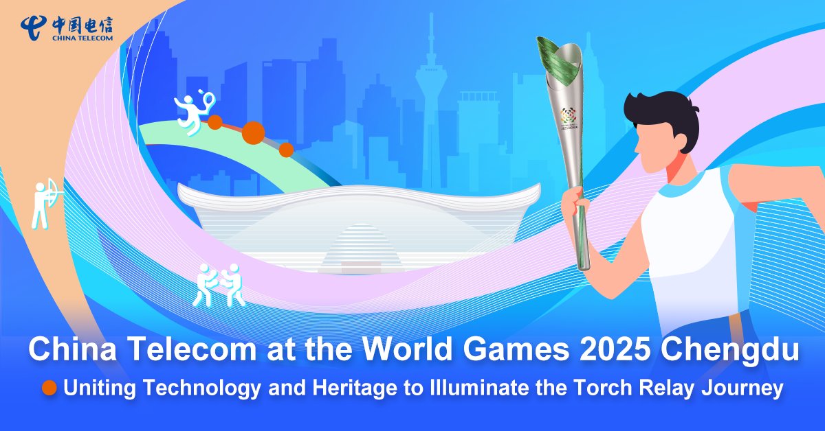 China Telecom supported The World Games 2025 torch relay with full-spectrum network services and tech expertise—seamlessly connecting ancient heritage with modern innovation across Sichuan.
Contact: chinatelecomglobal.com/contact/contac…