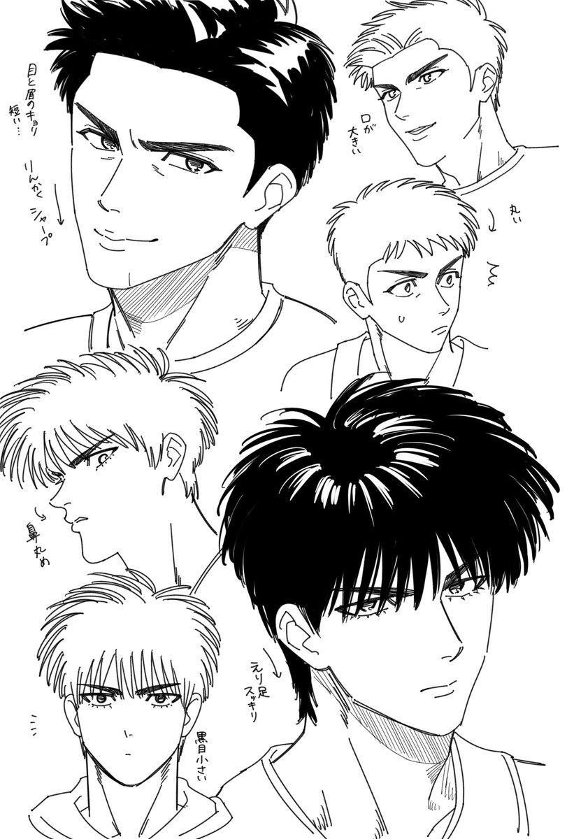 久しぶりに原作見返しながら描いたけどむずすぎる
流はともかく三が致命的に描けない！