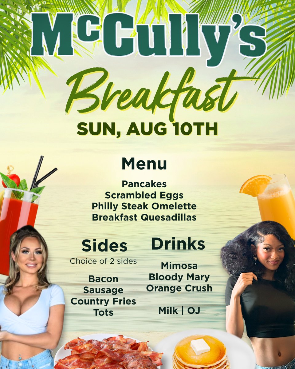 McCullysNewark's tweet photo. Who needs an alarm when brunch is calling next Sunday? ⏰🔥 Breakfast on the 10th is worth waking up early for! 😋

#McCullys #DelawareIrishPub #BeerLovers #DelawareBar #DelawareSportsBar https://t.co/PLqzjbUmty