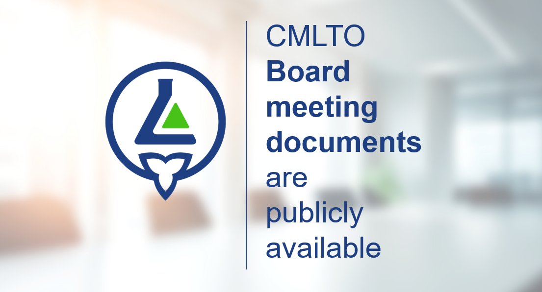 Did you know that all CMLTO Board meeting materials, highlights, and minutes from past meetings are available online for you to view at any time?
View the documents here: cmlto.com/cmlto-board-me…