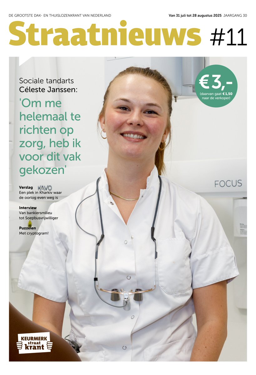 Steeds meer mensen gaan niet naar de tandarts of mondzorgspecialist omdat hun beurs daarvoor te krap is. In Rotterdam zetten zogeheten sociale tandartsen zich in om deze groep te helpen. Dit en meer in onze nieuwste krant!