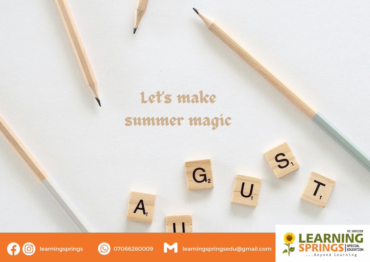 iheanachoijeom2's tweet image. Welcome to August
Let&apos;s make lasting memories

#Learningsprings #Beyondlearning #Inclusion #Specialneeds #Rehabilitation #Education #Community #Therapy #Counselling #Intervention #consultation
