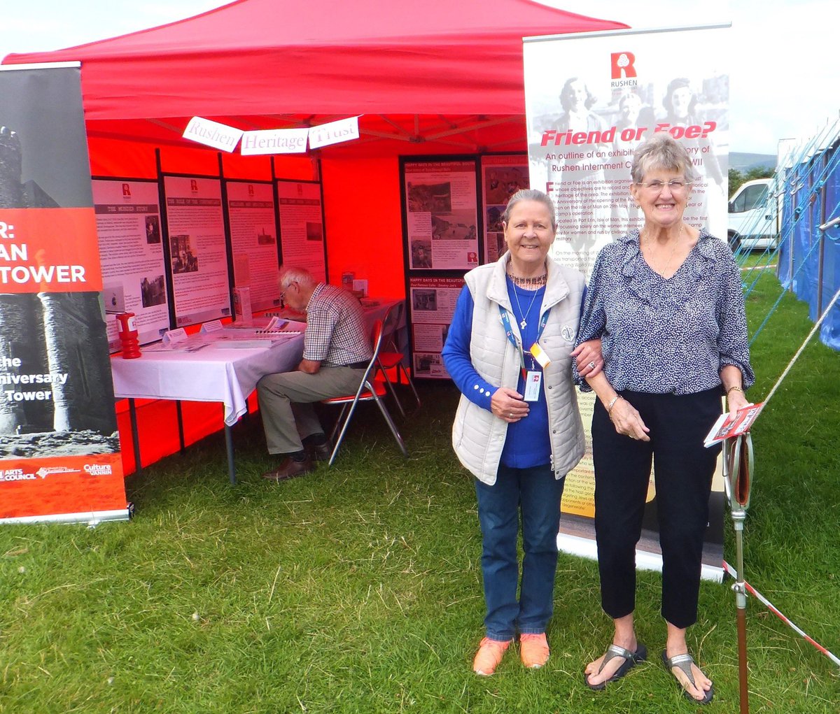 rushenheritage's tweet photo. We had a lovely time at the Southern Show, selling our books and showcasing some of our past exhibitions.
Thanks to our friends in the Heritage Tent for the company - Isle of Man Public Record Office, Castletown Heritage &amp; Isle of Man Natural History and Antiquarian Society. https://t.co/5qKM8ToSRu