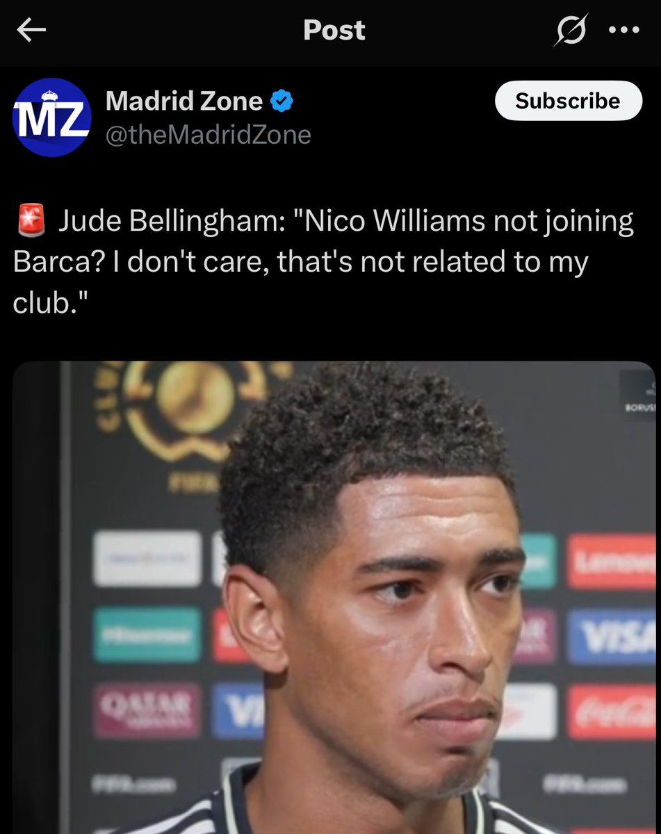 WolfRMFC's tweet photo. When you ask a Real Madrid player about Barcelona VS when you ask a Barcelona player about Real Madrid https://t.co/vYZ4CMp6df
