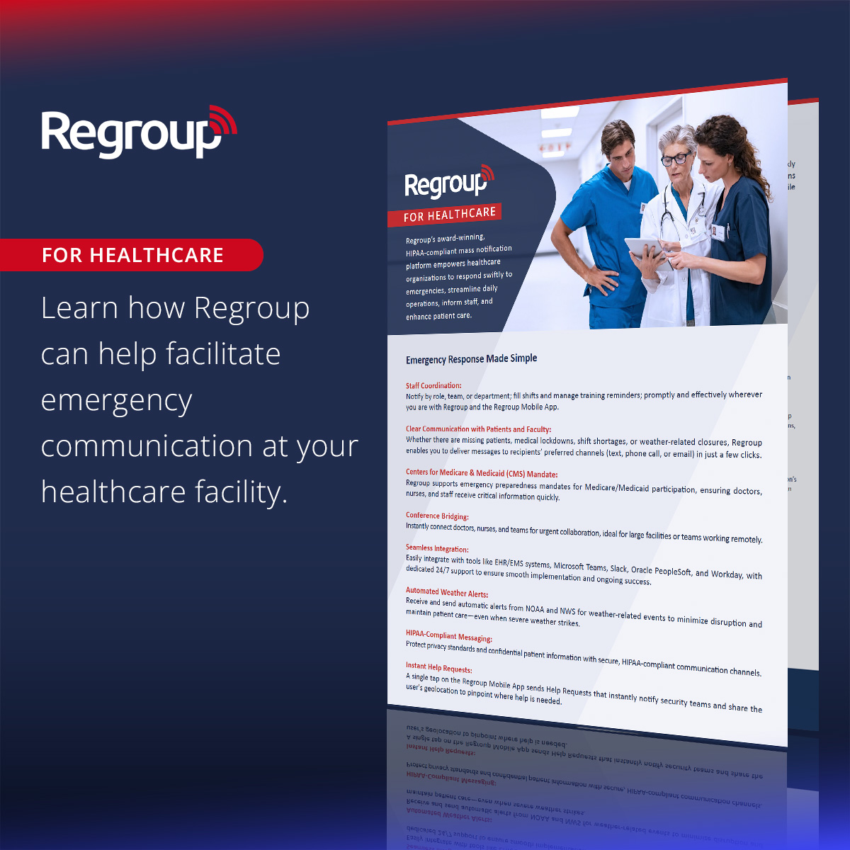 Download our healthcare brochure to see how Regroup helps teams cut through the clutter and keep care moving. 📢 🏥
hubs.li/Q03zYd1M0