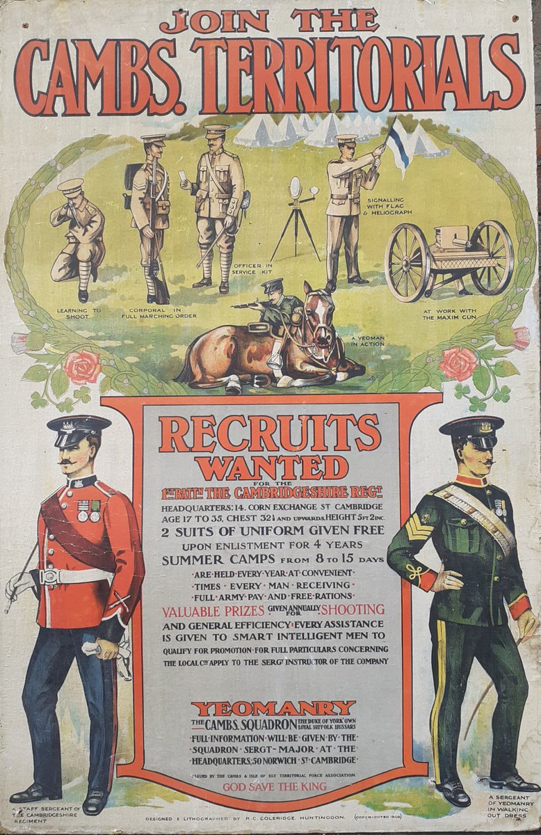 The <a href="/Sk_Regt_Museum/">Suffolk Regt Museum</a> 🏅
needs more #volunteers to:
• greet visitors 
• be present in #museum gallery • facilitate donations &amp; shop 
No military experience or knowledge needed 😊
If you have some free time pop in or contact us on; 01284 749317 ☎️
#heritage #WW1 #FridayVibes