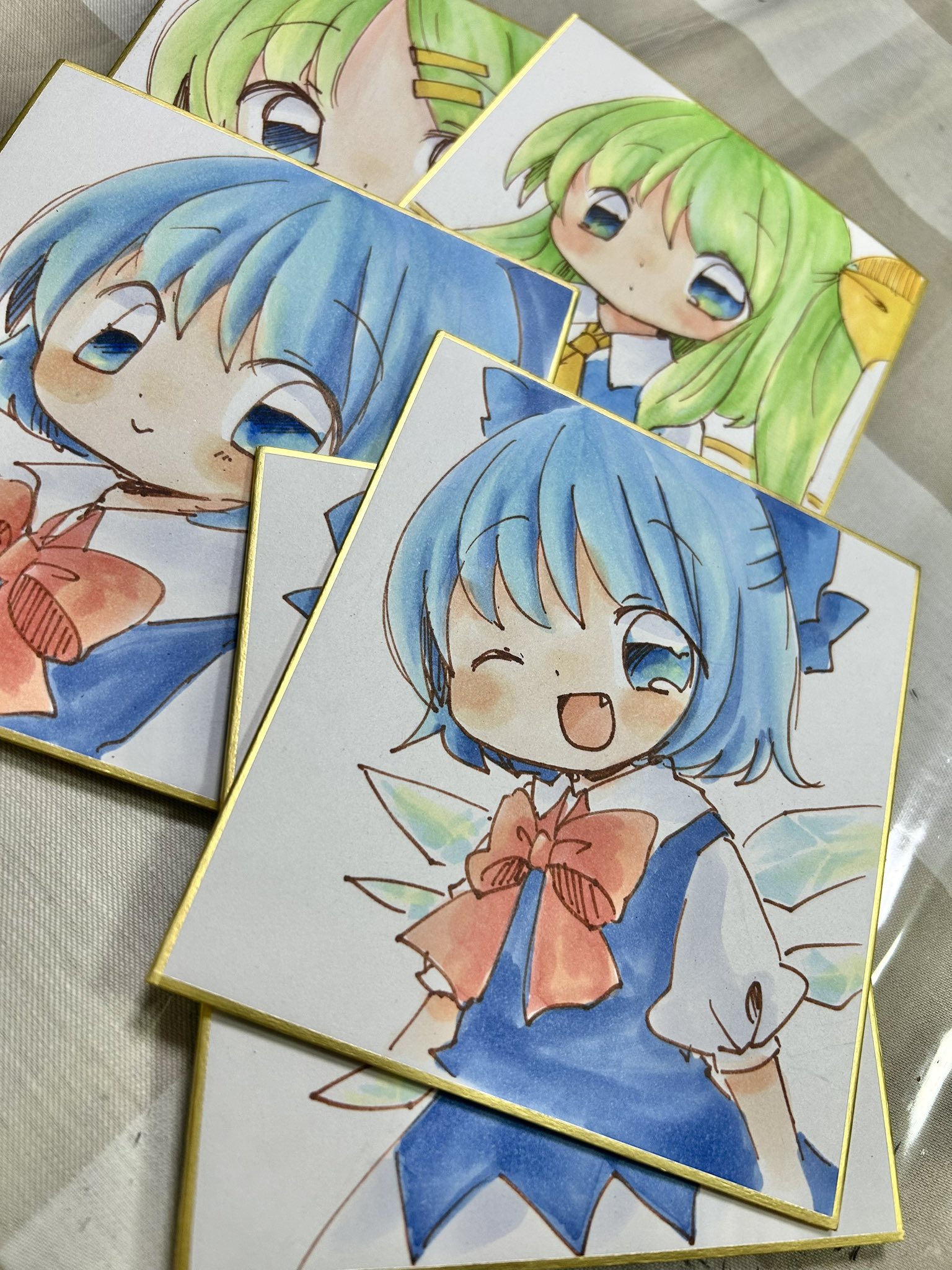 山下クロヲ　色紙　コミックマーケット105 限定　直筆　描き下ろし　河合一夏 山下クロヲ 色紙 コミックマーケット105 限定 直筆 描き下ろし