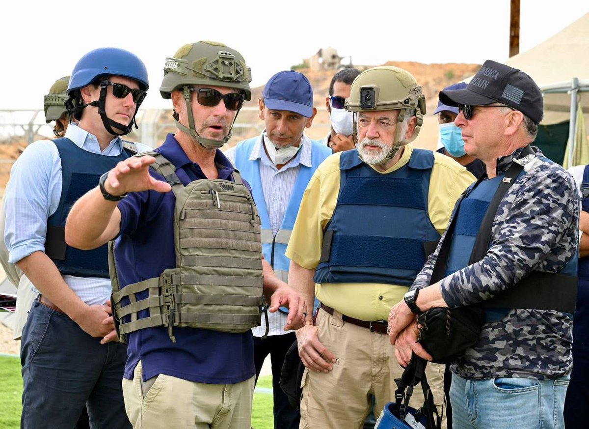 Ramy Abdu| رامي عبده (@ramabdu) on Twitter photo Why is <a href="/SteveWitkoff/">Steve Witkoff</a> wearing a vest in an area for humanitarian aid?
Do soldiers of the “Gaza Humanitarian Foundation” give bulletproof vests to every Palestinian entering these places for help? This proves these r dangerous zones where Palestinians r killed for scraps of food. Why is <a href="/SteveWitkoff/">Steve Witkoff</a> wearing a vest in an area for humanitarian aid?
Do soldiers of the “Gaza Humanitarian Foundation” give bulletproof vests to every Palestinian entering these places for help? This proves these r dangerous zones where Palestinians r killed for scraps of food.