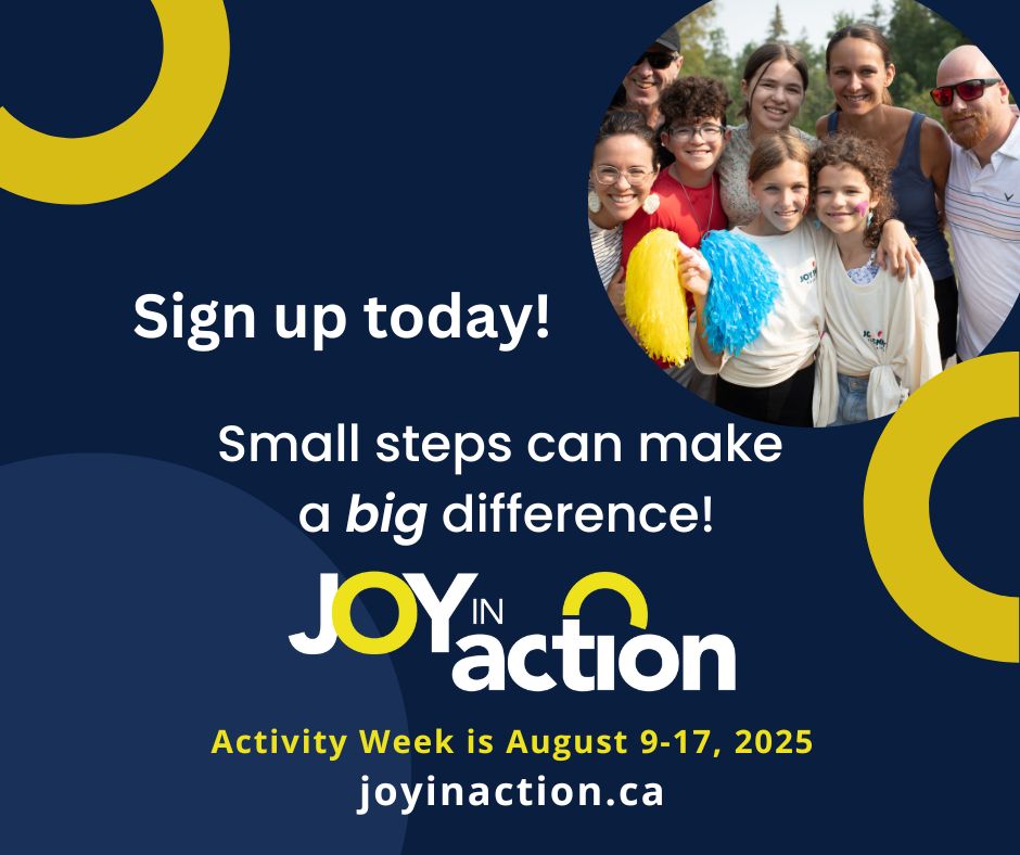 Aug 9-17, Canadians will show their support for survivors by walking, running, biking or completing other activities for #JoyInAction to raise awareness &amp; funds to STOP human trafficking in THEIR communities! There is still time to sign up &amp; get involved! joyinaction.ca