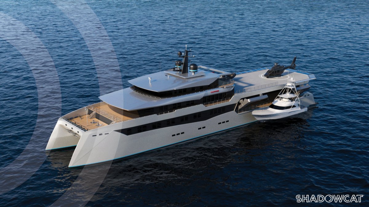 ShadowCatYachts's tweet photo. Last year at MYS, we unveiled CATFISH: our bold take on a next-gen sportfish shadow vessel. 
Now, as the next season approaches, we’re not looking back — we’re building forward. What’s next will challenge expectations and expand the frontier of shadow vessel design. https://t.co/SgVPLyujgq