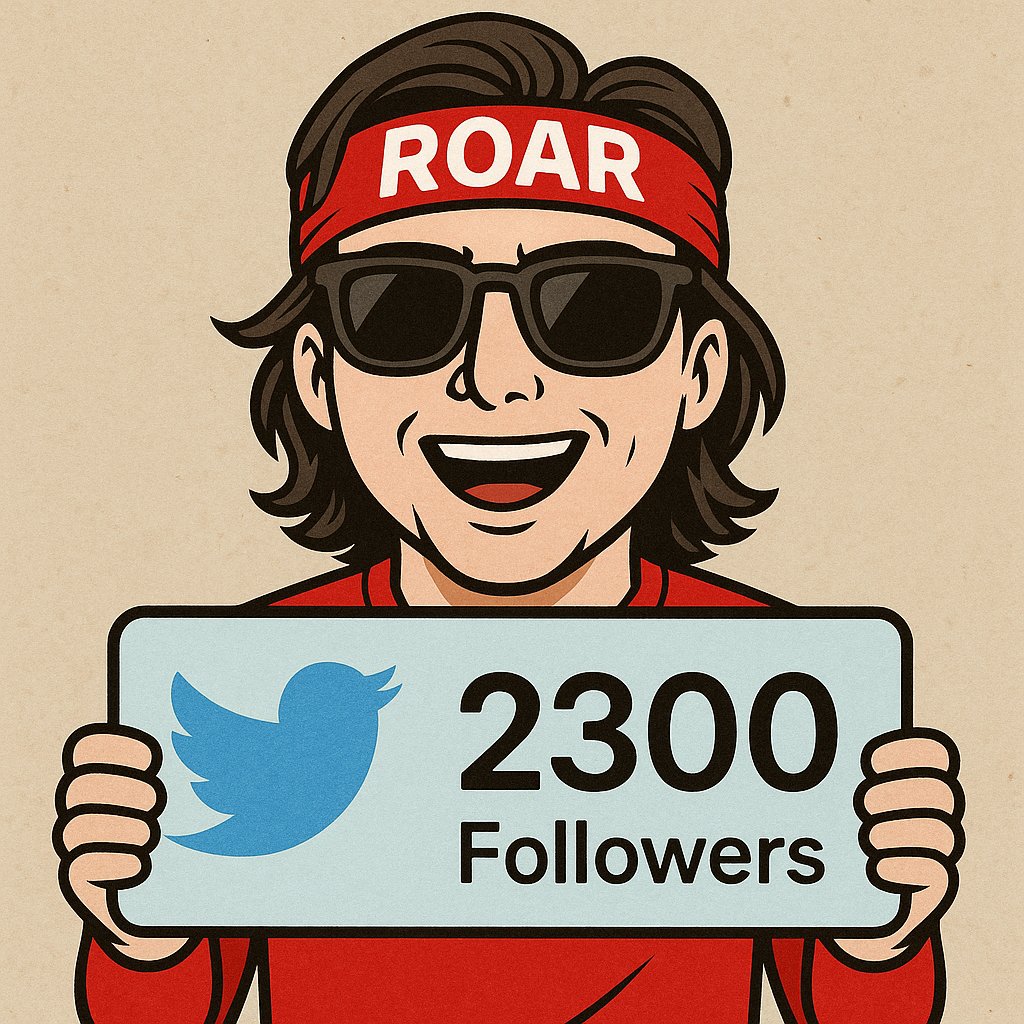 Thank you to everyone who’s been part of this journey — we just hit 2,300 followers on X! 🙌

Every new follower helps amplify our message &amp; grow the movement. The momentum is real. Let’s keep building together.

We ROAR louder because of YOU. 💥

#ROAR #shibarmy #Web3