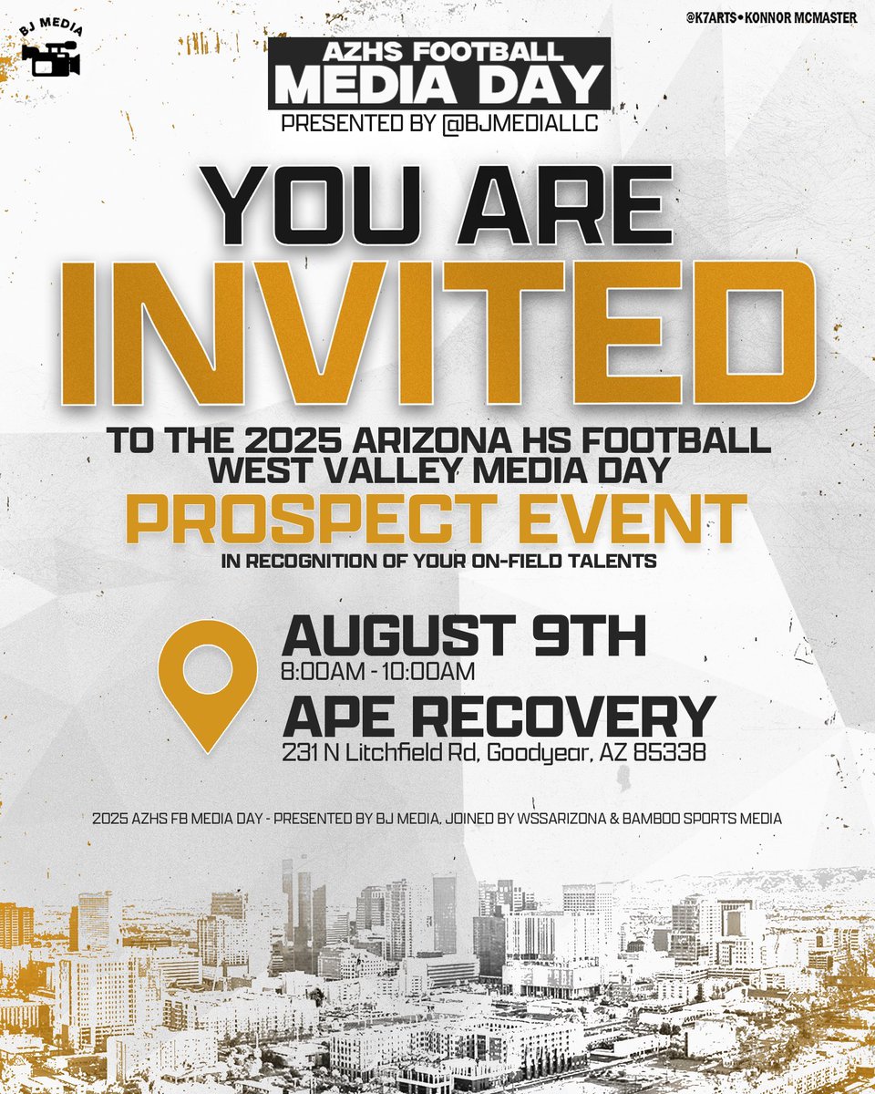 Thank you for the invite <a href="/BJMedia1/">BJ Media</a>