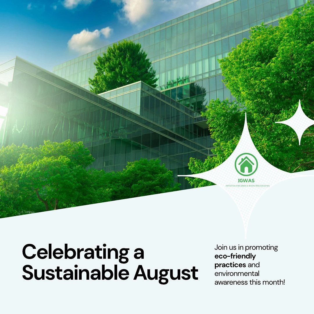 igwas_'s tweet image. August = Action!
IGWAS is driving eco-friendly habits, waste reduction &amp;amp; green awareness this month.
Join the movement. Act for Earth. ♻️💚
#SustainableAugust #IGWAS #EcoLiving #GreenCommunities #ClimateActionNow