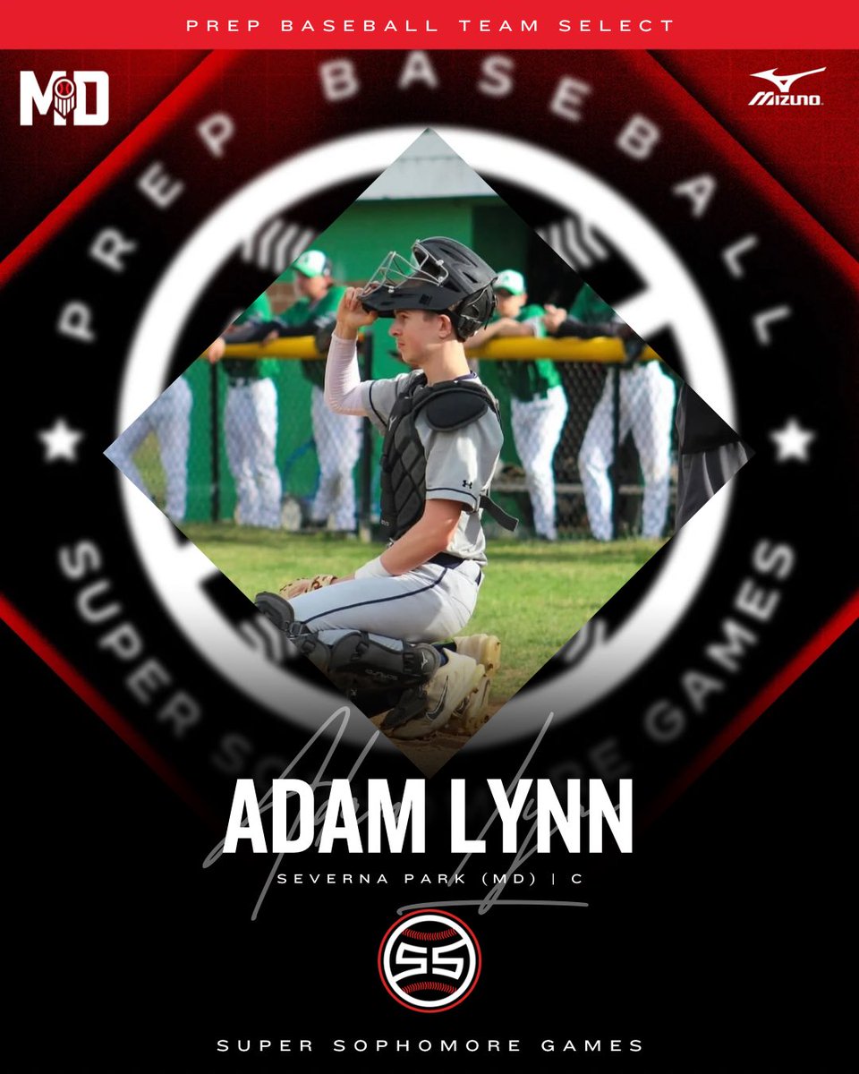 ⭐️ East Coast Super Sophomore Games ⭐️

📝 Roster Preview

‘28 C Adam Lynn (<a href="/SPFalconsBSBL/">Severna Park Baseball</a>) will be representing MD on #TeamSelect for #ECSSG25

Full Profile ➡️ loom.ly/fU79THQ

<a href="/lynnadam2010/">Adam Lynn</a> | #BeSeen