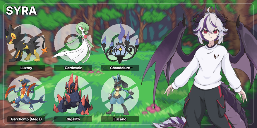 PINCHE TEAM TODO🫡HERMOSO.

Lo malo de la MEGAS que solo se puede llevar una😓
(O era Garchomp O Gardevoir)